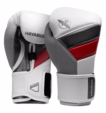 Hayabusa T3 Boxing Gloves -white/red